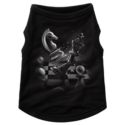 Monochrome Chess Game Graphic Classic Strategy Design Gift Doggie Tank