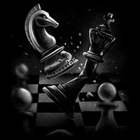 Monochrome Chess Game Graphic Classic Strategy Design Gift Cropped Pullover Crew
