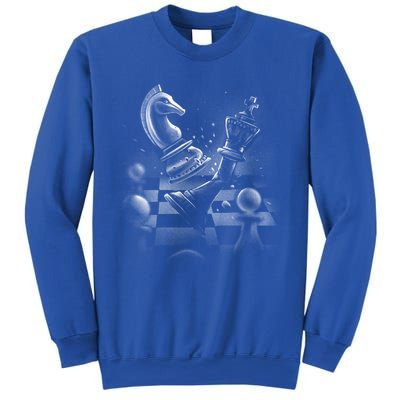 Monochrome Chess Game Graphic Classic Strategy Design Gift Sweatshirt