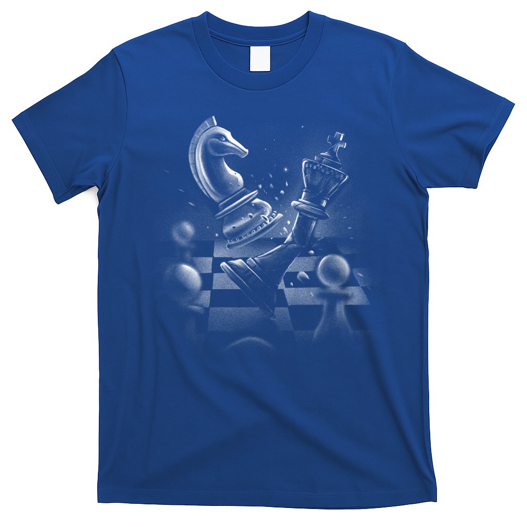 Monochrome Chess Game Graphic Classic Strategy Design Gift T-Shirt