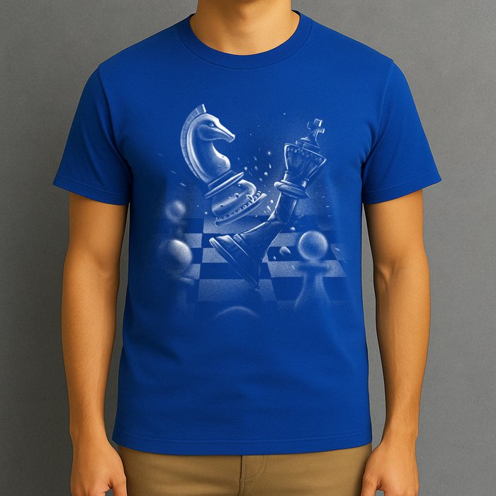 Monochrome Chess Game Graphic Classic Strategy Design Gift T-Shirt