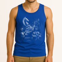 Monochrome Chess Game Graphic Classic Strategy Design Gift Tank Top