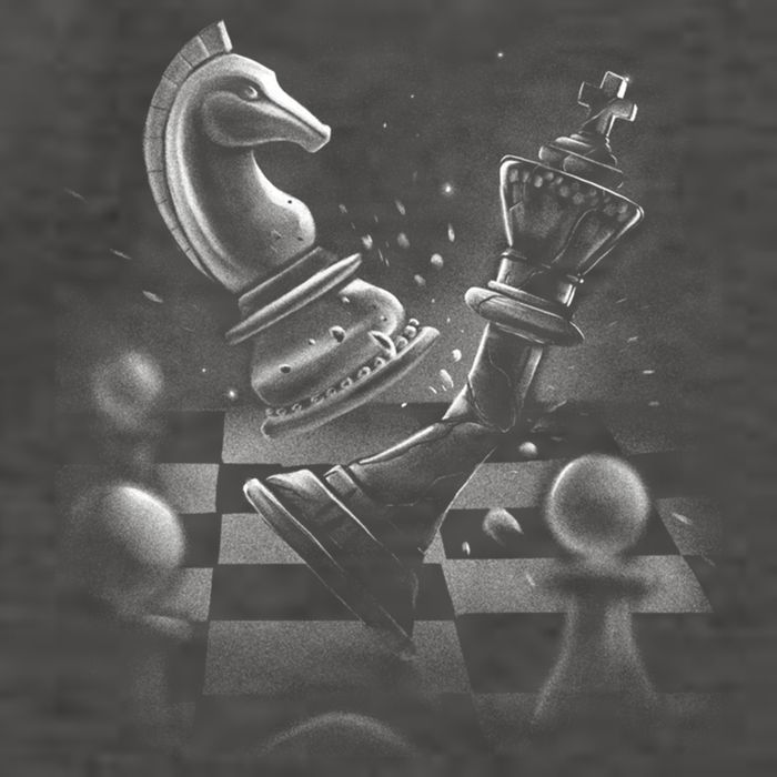 Monochrome Chess Game Graphic Classic Strategy Design Gift Vector Backpack