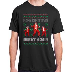 Make Christmas Great Again Santa Trump Dance Ugly Sweater Adult ChromaSoft Performance T-Shirt