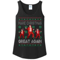 Make Christmas Great Again Santa Trump Dance Ugly Sweater Ladies Essential Tank