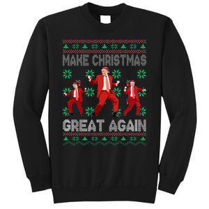 Make Christmas Great Again Santa Trump Dance Ugly Sweater Tall Sweatshirt