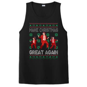 Make Christmas Great Again Santa Trump Dance Ugly Sweater PosiCharge Competitor Tank