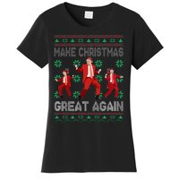 Make Christmas Great Again Santa Trump Dance Ugly Sweater Women's T-Shirt