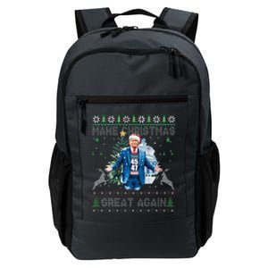 Make Christmas Great Again Ugly Sweaters Trump 4547 (Back) Daily Commute Backpack