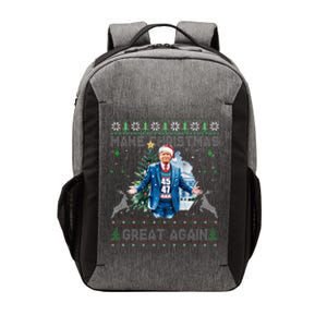 Make Christmas Great Again Ugly Sweaters Trump 4547 (Back) Vector Backpack