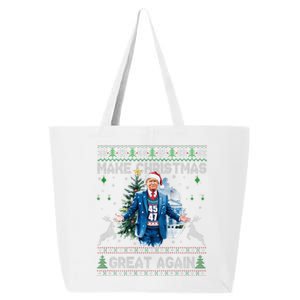 Make Christmas Great Again Ugly Sweaters Trump 4547 (Back) 25L Jumbo Tote