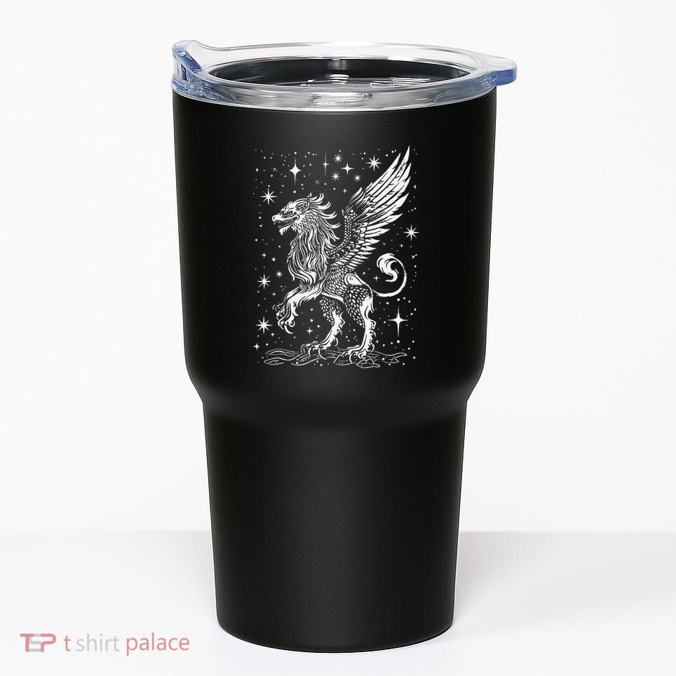 Mystical Creepy Gryphon Greek Mythical Creature Tumbler