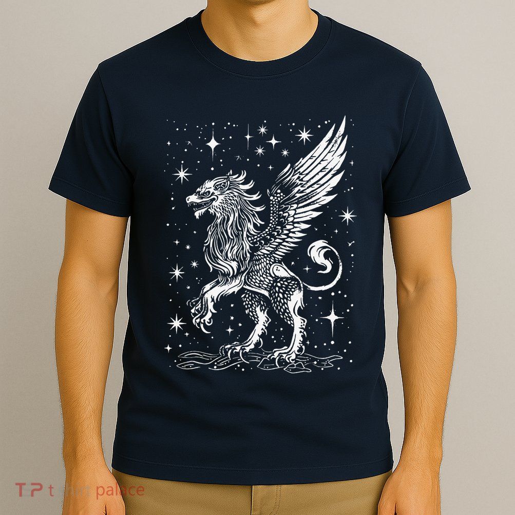 Mystical Creepy Gryphon Greek Mythical Creature T-Shirt