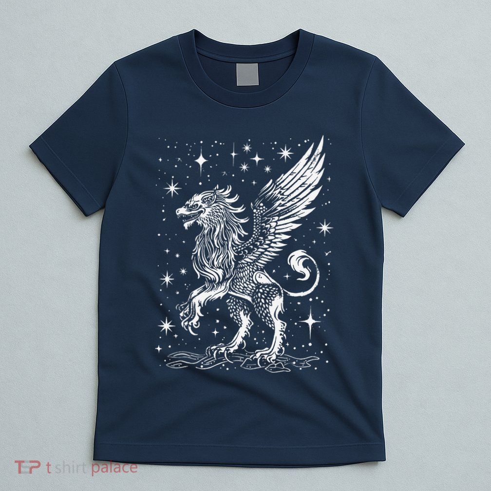 Mystical Creepy Gryphon Greek Mythical Creature T-Shirt