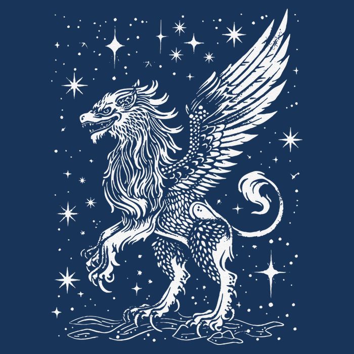 Mystical Creepy Gryphon Greek Mythical Creature 16 in Basic Backpack