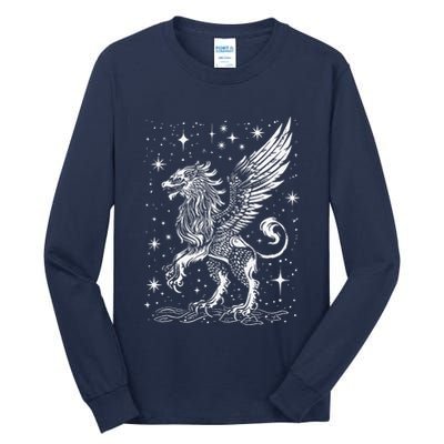Mystical Creepy Gryphon Greek Mythical Creature Tall Long Sleeve T-Shirt