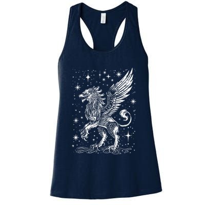 Mystical Creepy Gryphon Greek Mythical Creature Womens Tank Top