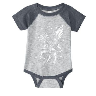 Mystical Creepy Gryphon Greek Mythical Creature Infant Baby Jersey Bodysuit