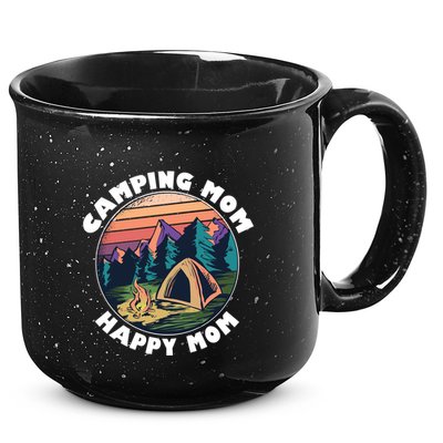Mom Camping Gift Happy Camping Mom Camper Gift Mother Meaningful Gift 15oz Campfire Ceramic Mug