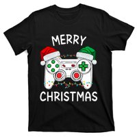 Merry Christmas Gamer Video Gaming Controller Santa Hat Xmas Tank Top T-Shirt