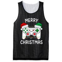 Merry Christmas Gamer Video Gaming Controller Santa Hat Xmas Tank Top Mesh Reversible Basketball Jersey Tank