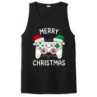 Merry Christmas Gamer Video Gaming Controller Santa Hat Xmas Tank Top PosiCharge Competitor Tank