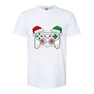 Merry Christmas Gamer Video Gaming Controller Santa Hat Xmas Tank Top Softstyle CVC T-Shirt