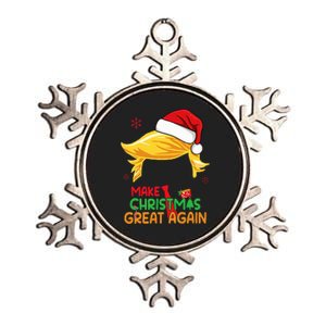 Make Christmas Great Again Funny Trump Christmas Metallic Star Ornament