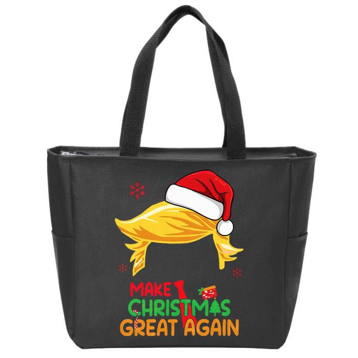 Make Christmas Great Again Funny Trump Christmas Zip Tote Bag