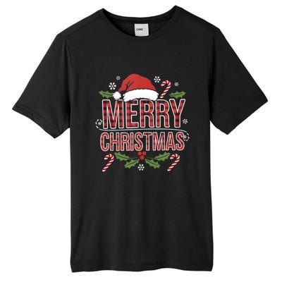 Merry Christmas Gifts Lights Red Santa Hat For Tank Top Tall Fusion ChromaSoft Performance T-Shirt