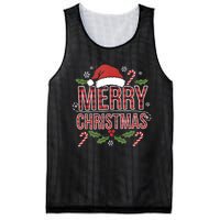 Merry Christmas Gifts Lights Red Santa Hat For Tank Top Mesh Reversible Basketball Jersey Tank