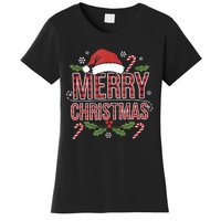 Merry Christmas Gifts Lights Red Santa Hat For Tank Top Women's T-Shirt