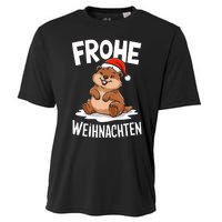 Merry Christmas Groundhog Frohe Weihnachten Tank Top Cooling Performance Crew T-Shirt