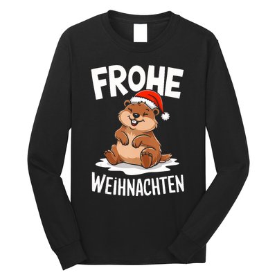 Merry Christmas Groundhog Frohe Weihnachten Tank Top Long Sleeve Shirt