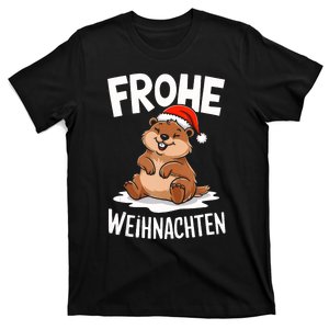 Merry Christmas Groundhog Frohe Weihnachten Tank Top T-Shirt