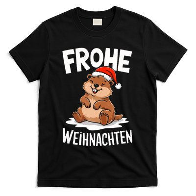 Merry Christmas Groundhog Frohe Weihnachten Tank Top T-Shirt