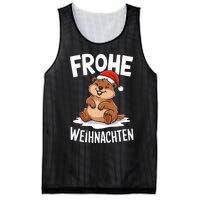 Merry Christmas Groundhog Frohe Weihnachten Tank Top Mesh Reversible Basketball Jersey Tank