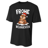 Merry Christmas Groundhog Frohe Weihnachten Tank Top Performance Sprint T-Shirt