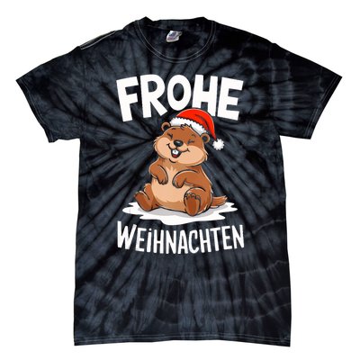 Merry Christmas Groundhog Frohe Weihnachten Tank Top Tie-Dye T-Shirt