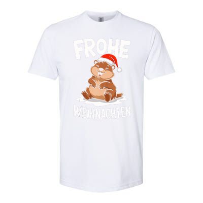 Merry Christmas Groundhog Frohe Weihnachten Tank Top Softstyle CVC T-Shirt