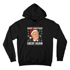 Make Christmas Great Again Funny Trump Ugly Christmas  Hoodie