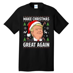 Make Christmas Great Again Funny Trump Ugly Christmas  Tall T-Shirt