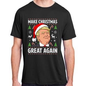 Make Christmas Great Again Funny Trump Ugly Christmas  Adult ChromaSoft Performance T-Shirt