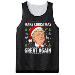 Make Christmas Great Again Funny Trump Ugly Christmas  Mesh Reversible Basketball Jersey Tank