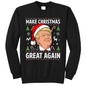 Make Christmas Great Again Funny Trump Ugly Christmas  Tall Sweatshirt