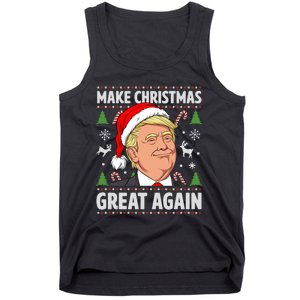 Make Christmas Great Again Funny Trump Ugly Christmas  Tank Top