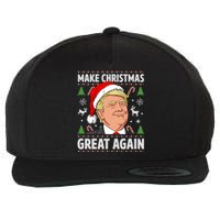 Make Christmas Great Again Funny Trump Ugly Christmas  Wool Snapback Cap