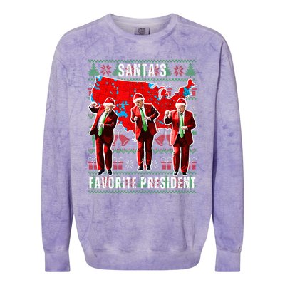 Make Christmas Great Again Trump Pajamas Ugly Colorblast Crewneck Sweatshirt