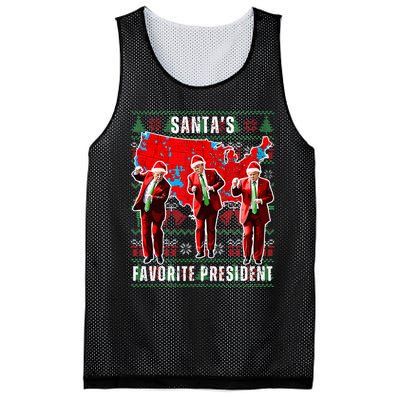 Make Christmas Great Again Trump Pajamas Ugly Mesh Reversible Basketball Jersey Tank