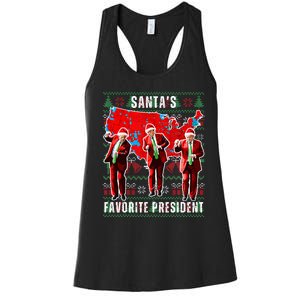 Make Christmas Great Again Trump Pajamas Ugly Women's Racerback Tank